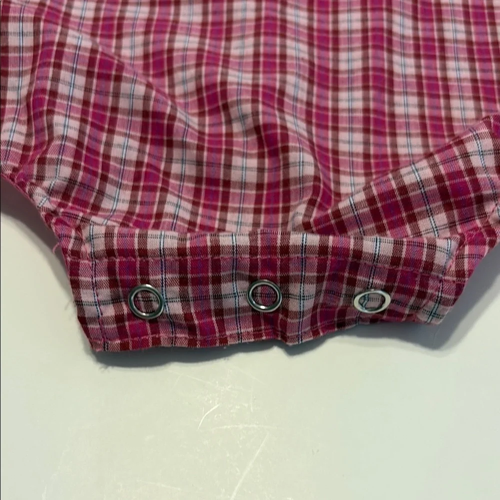 Pink Plaid Button Down Kids Shirt